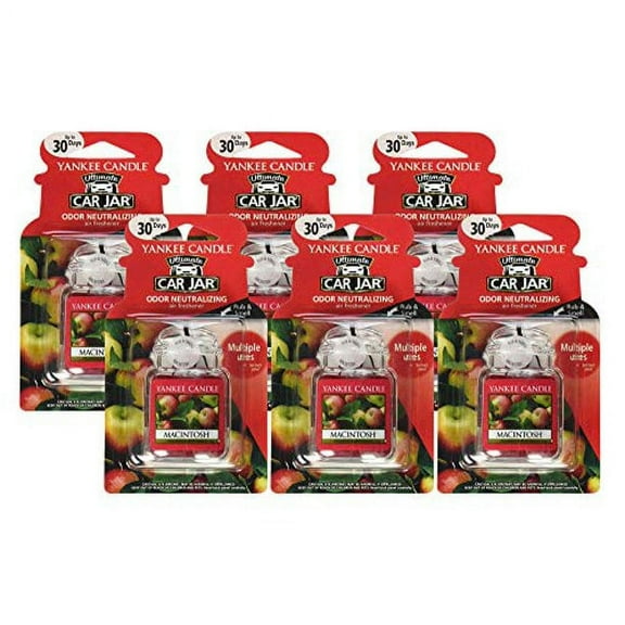 Yankee Candle Macintosh Ultimate Car Jar - (Pack of 6)