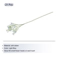 thumbnail image 3 of Flores Artificiales Baby's Breath Azul Claro 3 Ramas 21 Piezas Tacto Real, 3 of 6
