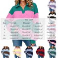 thumbnail image 3 of Enjoytime Womens Sweatshirt Striped V-Neck Long Sleeve Pullover Tops Fall Fashion Loose Casual Lightweight Sweatshirts, 3 of 8
