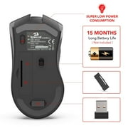 Redragon M652 Optical USB Wireless Gaming Mouse, Black