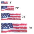 thumbnail image 3 of American Flag Vinyl Decal 24 Inch x 9 Inch Weatherproof Heavy-Duty Adhesive Backing | Patriotic Symbol, Durable and Fade-Resistant, Outdoor Use | Made in USA, 3 of 6