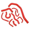 thumbnail image 4 of Kit de manguera de radiador de silicona, tubo de radiador, juego de tubos de manguera de calentador de refrigerante de agua para CR‑X 1988 a 1991, Rojo, 4 of 5