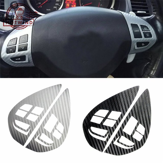 【HW】Steering Wheel Switch Button Audio Sticker Cover Trim Fit For Mitsubishi ASX Lancer Outlander RVR Pajero Sport