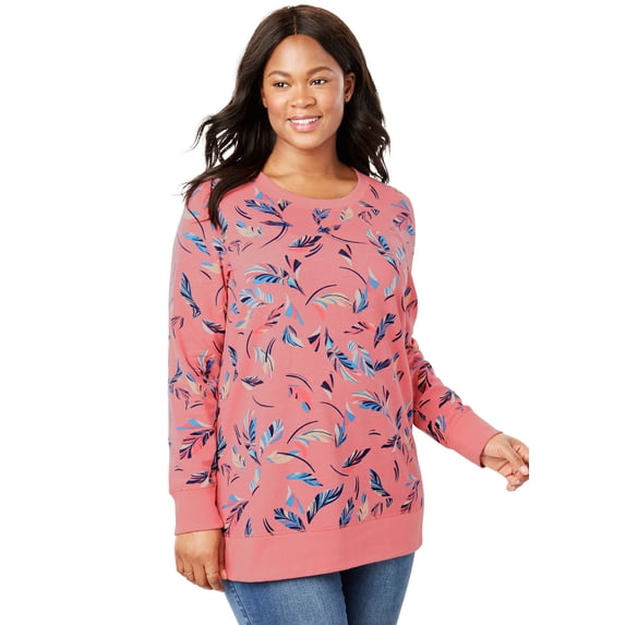 Woman Within Plus Size French Terry Sweatshirt