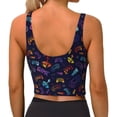 thumbnail image 3 of Lsque Games Printed Women'S Sports Bra, Compression, Moisture Wicking, High-Impact Sports Bra For Women,Supportive sports bra-XX-Large, 3 of 9