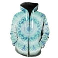 thumbnail image 1 of Sudadera con capucha y cremallera de mandala para hombre, de manga larga, con estampado 3D para adolescentes, ropa de calle moderna, con capucha, estilo hip hop, divertida., 1 of 6