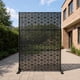 thumbnail image 3 of Yeshouse Biombo de acero galvanizado de alta resistencia, panel de cerca de 183 x 119 cm, divisor decorativo resistente a la intemperie y enrejado para plantas, ideal para patio y jardín, 3 of 8