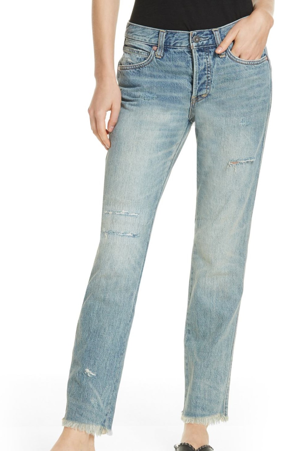 Free People Womens ButtonFly Ankle Skinny Jeans 25