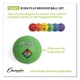 thumbnail image 3 of Champion Sports Rhino Playground Ball Set, 8.5"D -Two-Ply, Nylon Wound - Set of 6 Colors, 3 of 8