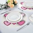 thumbnail image 6 of IAUYY Set of 4 Round Placemats for Dining Tables Heat-Resistant and Wear-Resistant DIY Printing Design Table Placemats，Applicable for Christmas Heart Symbol, 6 of 7