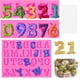 thumbnail image 1 of Número 0-9 y Alfabeto A-z Molde de Silicona para Fondant Número/Letra 10 Piezas Palitos de Piruleta Molde de Número de Caramelo Molde de Chocolate con Letras Herramienta de decorac, 1 of 4