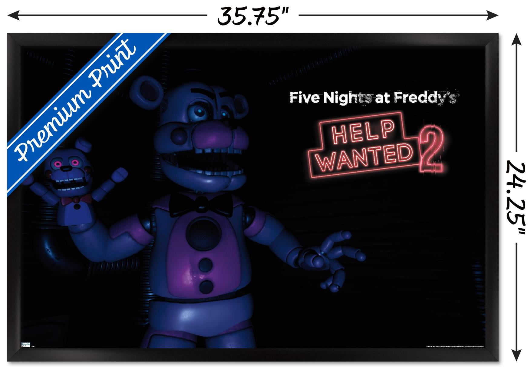 Five Nights at Freddy's: Help Wanted 2 - Funtime Freddy Wall Poster, 22.375" x 34" Framed