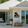 thumbnail image 3 of AOLOA Personalized Beach Metal Signs, Custom Palm Trees Metal Name Sign, Custom Signs Outdoor Metal, Outdoor Metal Family Name Sign, Custom Cabin Sign, Beach House Decor, Coastal Wall Decor(10inches), 3 of 8