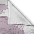 thumbnail image 3 of Ambesonne Dragon Kitchen Curtains, Cartoon Sitting on Creature, 55"x45", Grey Pink White, 3 of 3