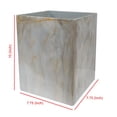 thumbnail image 6 of nu steel Stone Hedge Resin Decorative Small Trash Can Wastebasket Garbage Container for Bathroom, 6 of 6
