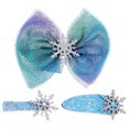 thumbnail image 1 of Christmas Hair Barrettes 3Pack Christmas Decorative Item For Women Masquerades Blue Snowflake Shape, 1 of 3