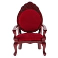 thumbnail image 2 of 2x 1/12 Casa de Accesorios en Miniatura Taburete de Maciza Modelo Rojo Decoración perfke Sillón en miniatura de casa de muñecas, 2 of 8