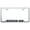 Brushed Chrome, variant on Nissan Titan XD Laser Etched Logo Cut-Out License Plate Frame (Rugged Black)