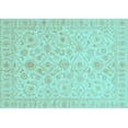 thumbnail image 1 of Ahgly Company Indoor Rectangle Oriental Light Blue Traditional Area Rugs, 5' x 7', 1 of 4