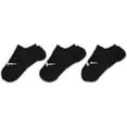 thumbnail image 2 of Nike Everyday Plus Lightweight Women's Training Footie Socks (3 Pairs), Black/White, Small, 2 of 4