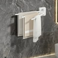thumbnail image 4 of Joernso Rotating Towel Rack 3 Poles 180 Degree Rotation Wall-mounted Punch-free Bathroom Bath Ball Kitchen Dish Rag Utensil Holder Wardrobe Organizer, 4 of 7