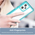 thumbnail image 5 of Case for Xiaomi Redmi Note 12 Pro Plus Phone Case Slim Dropproof [Defend from Drop/Scratch/Slip/Fingerprint] Clear Acrylic Hard Back Soft TPU Bumper Hybrid Cover for Redmi Note 12 Pro+-Crystal Blue, 5 of 16