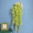 thumbnail image 2 of Paquete de 2 flores para colgar en la pared, vid de flores artificiales, guirnalda de hiedra artificial, planta colgante para el hogar, jardín, fiesta, decoración de boda, flor de simulación Sincero Electrónica, 2 of 5