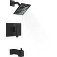 thumbnail image 2 of Modern Matte  Shower  Set  Tub and Shower Trim Kit with Single-Spray  Shower Head  Square Shower   (Shower Valve Included), 2 of 2