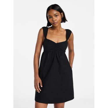 No Boundaries Poplin Dress, Women's XXS-XXL