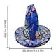 thumbnail image 3 of Ciber Sombrero de Bruja para Disfraz de Halloween | Gorra de fiesta metálica futurista | Accesorio de cosplay para adultos | Poliéster Plegable Duradero | 15,16x14,96 in | 1 PC, 3 of 6