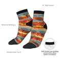 thumbnail image 6 of Naloa Vibrant Autumn Forest Hues Ankle Socks for Women Non Slip Socks No Show Socks Classic Low Cut Casual Socks Casual Socks, 6 of 7