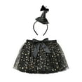 thumbnail image 3 of Girls Skirts Kids Sparkling Starry Dance Party Ballet Mesh Tutu Skirts with Hairclip Set Size 9 Y-11 Y, 3 of 5