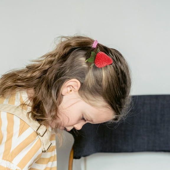 OFFIGAM 10Pcs Red Mushroom Hair Clips Set Elegant Hairpins for Women Girls Casual and Special Occasion Accessories