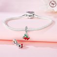thumbnail image 3 of Jeffery Charms for Women Bracelet 925 Silver Christmas bell Pendants with Colorful zircon,Red Bell,Christmas, 3 of 7
