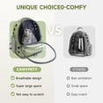 thumbnail image 2 of Mochila para gatos Cawypety, transpirable y transparente, 6 kg, 2 of 7