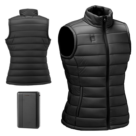 KFFKFF Heated Vest for Women, Lightweight Electric Heating Vest with 16000 Mah Battery, 8 Heating Zones, Adjustable Temperature Levels, Ideal for Outdoor Activities like Hiking, Camping, Fishing