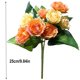 thumbnail image 2 of Ramo de peonía artificial de 10 cabezas, simulación floral, decoración de boda, ramo de flores falsas, decoración del hogar, naranja seitruly HA7494-02B, 2 of 6