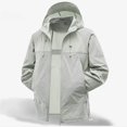 thumbnail image 1 of pstuiky camisas de manga larga para hombre, Blusa informal de color liso con capucha y manga larga raglán para hombre, resistente al sol, con cordón ajustable Tops casuales para hombres s, 1 of 6