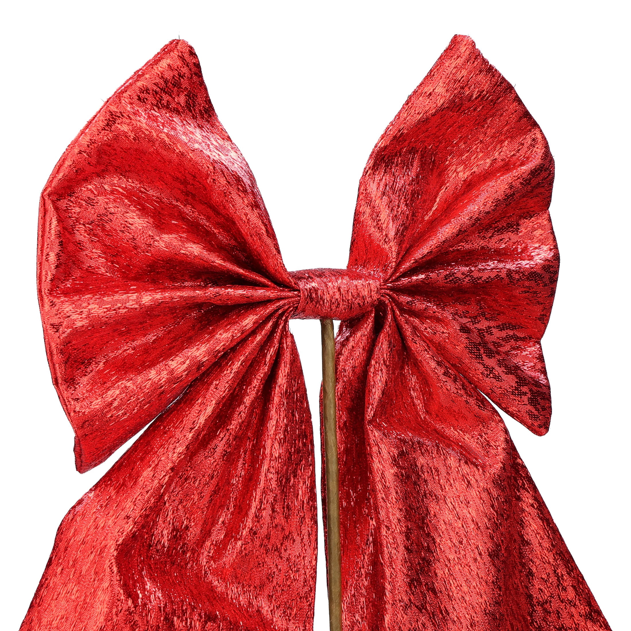 Red Bow Decorative Christmas Pick, 19", by Holiday Time