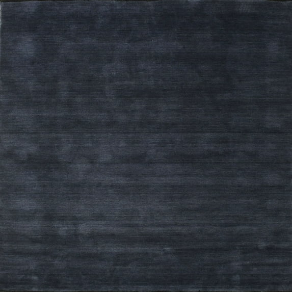 Ahgly Company Indoor Square Contemporary Dark Slate Gray Green Abstract Area Rugs, 8' Square