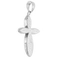 thumbnail image 2 of Sterling Silver Synthetic Opal Everlasting Cross Pendant for Women 1 1/16 inch w/ NO Chain, 2 of 4