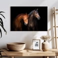 thumbnail image 3 of Elephant Stock Horse Duo Wall Art - Horizontal Canvas Wall Art - Living Room Wall Decor - Photography Animal Canvas - Brown And Red Decor - 24" x 16", 3 of 8