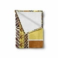 thumbnail image 2 of Zambia Soft Flannel Fleece Throw Blanket, Vintage Mixed Pattern Earthen Toned Floral Abstract Image, Cozy Plush for Indoor and Outdoor Use, 60" x 80", Multicolor, by Ambesonne, 2 of 6