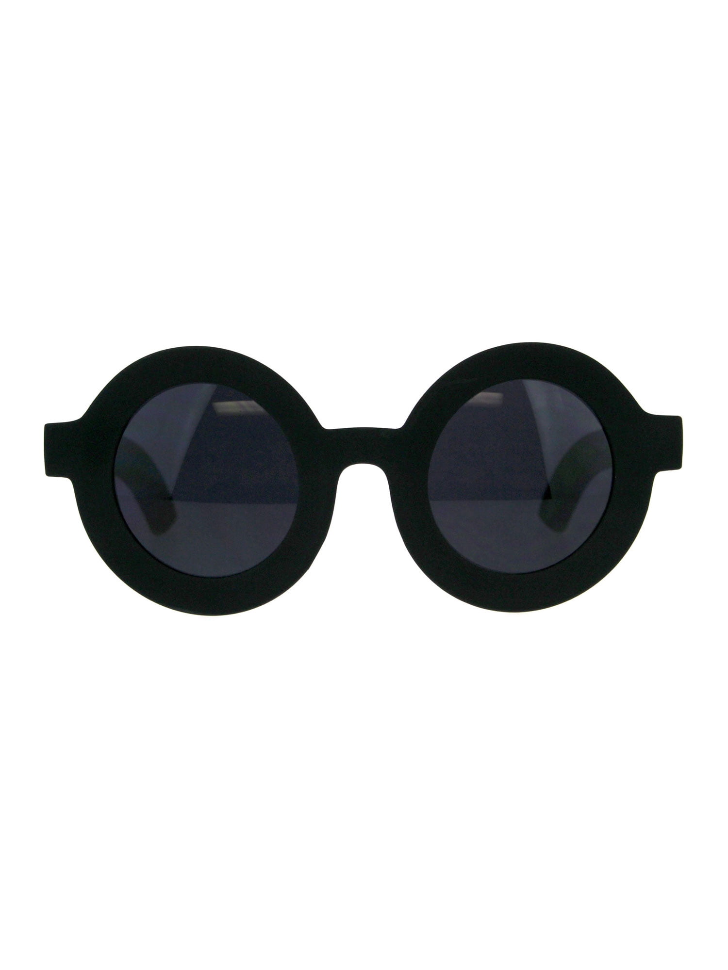 Womens Mod Circle Round Thick Plastic Retro Vintage Sunglasses All