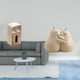 thumbnail image 2 of caja de pañuelos,Funda para caja de pañuelos de cuero sintético para dormitorio,Caja de almacenamiento de toallas de papel para sala de estar que ahorra espacio,sujetalibros, 2 of 8