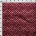 thumbnail image 4 of oneOone Velvet Maroon Fabric Christmas Diy Clothing Quilting Fabric Print Fabric By Yard 58 Inch Wide, 4 of 5