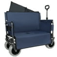 thumbnail image 5 of 3-in-1 Folding Wagon Cart with Bench Seat & Storage,500lbs Capacity,180L Cargo Space,All-Terrain 9"x4" Beach Tires,for Camping, Beach, Groceries, Outdoor, 5 of 12
