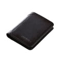 thumbnail image 1 of Genuine Leather Men Wallet Small ID Credit Card Holder Trifold Pocket Retro Bifold Short Multi-Function Purse Money Gray Blue Two-folding, 1 of 9