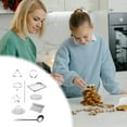 thumbnail image 2 of weibbin Stainless Steel Cutter Shapes Set, Vegetable, Fruit, Mini Pie, Doughnut/Donut, Sandwich, Biscuits, Cookie Metal Easter Fun Cutter Model, for Baking&Decorative Food, Kids, 2 of 5