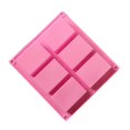 thumbnail image 2 of Molde de silicona rectangular grande de 6 cavidades, 1 unidad de máquina para hornear barras energéticas para trufas de chocolate, panecillos, brownie, pan de maíz, pastel de queso, 2 of 5